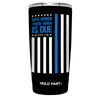 Kerusso Police Flag 20 oz Stainless Steel Tumbler Kerusso® accessories Cup Drinkware Tumbler