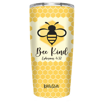 Kerusso Bee Kind 20 oz Stainless Steel Tumbler Kerusso® accessories Cup Drinkware Tumbler