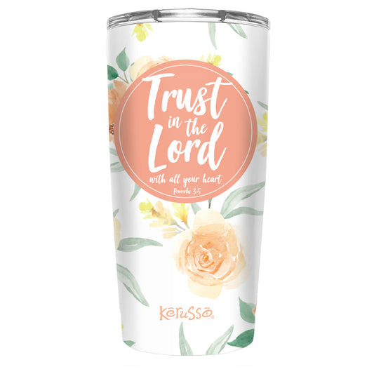 Kerusso Trust In The Lord 20 oz Stainless Steel Tumbler Kerusso® accessories Cup Drinkware Tumbler