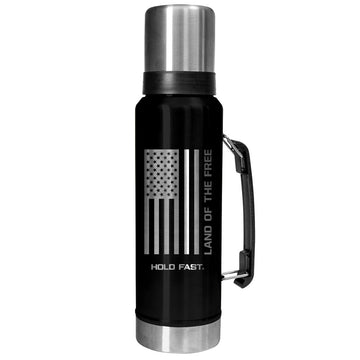 HOLD FAST Black Flag 42 oz Magnum Steel Drink Tank HOLD FAST® accessories Cup Drinkware Tumbler