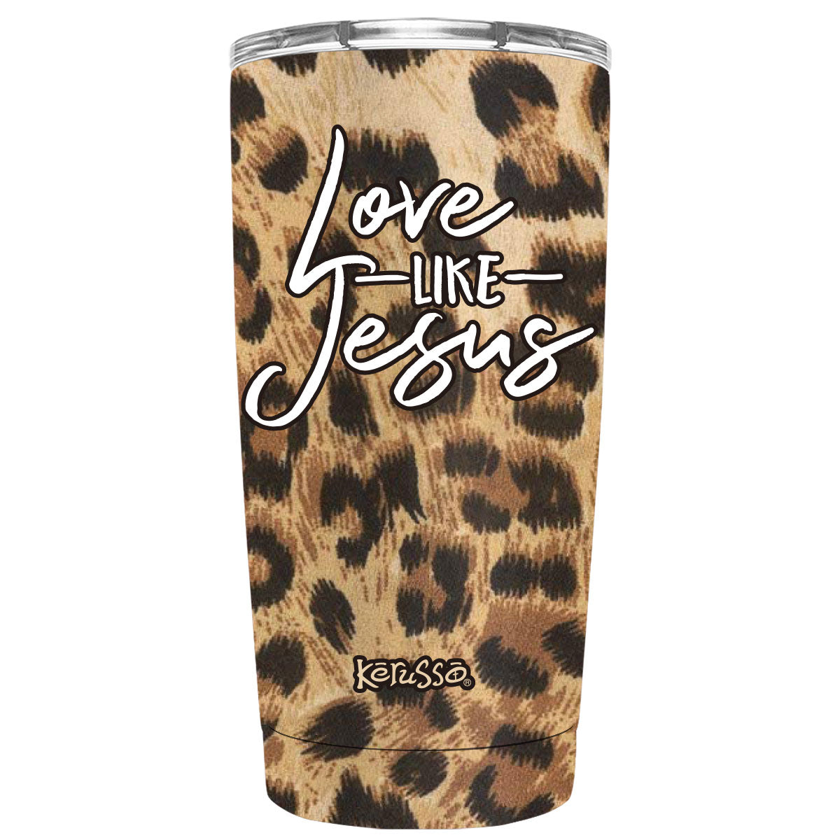 Kerusso 20 oz Stainless Steel Tumbler Love Like Jesus Kerusso® accessories Cup Drinkware