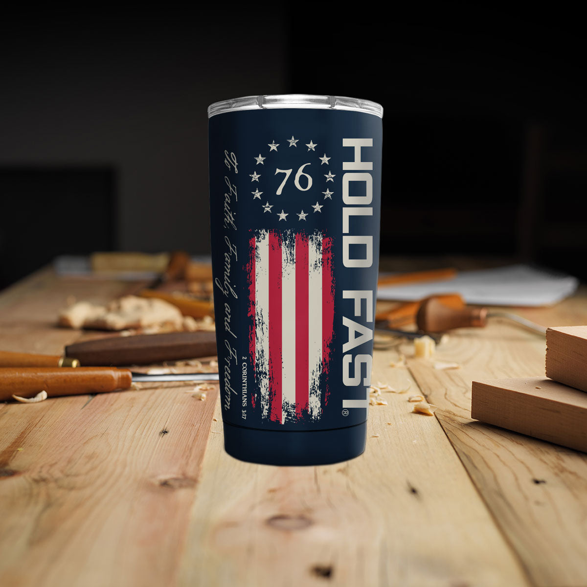 HOLD FAST 20 oz Stainless Steel Tumbler 76 Flag HOLD FAST® accessories Cup Drinkware Tumbler