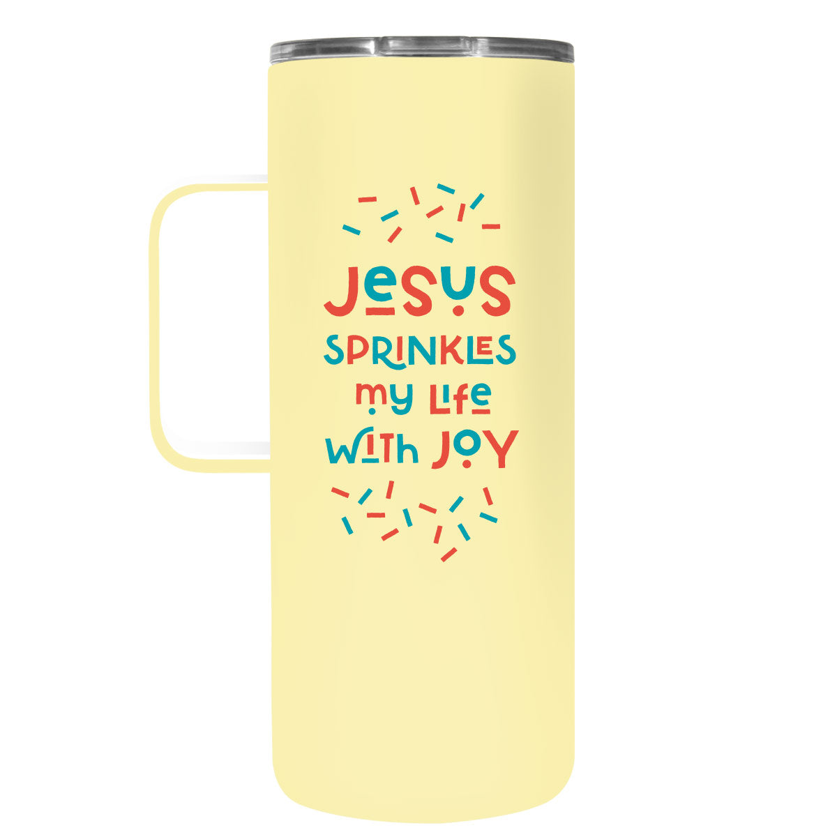 Kerusso 22 oz Stainless Steel Mug With Handle Jesus Sprinkles Kerusso® accessories Cup Drinkware