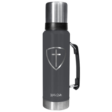 Kerusso 42 oz Magnum Steel Drink Tank Cross Shield Kerusso® accessories Cup Drinkware Tumbler