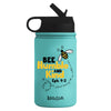 Kerusso 12 oz Stainless Steel Sport Bottle Bee Humble Kerusso® accessories Cup Drinkware