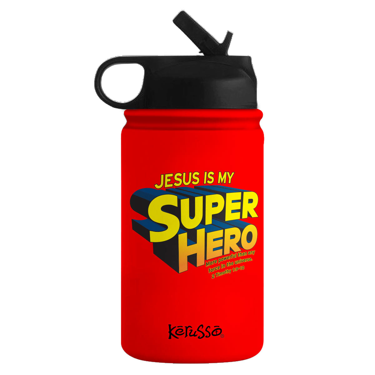 Kerusso 12 oz Stainless Steel Sport Bottle Super Hero Kerusso® accessories Cup Drinkware