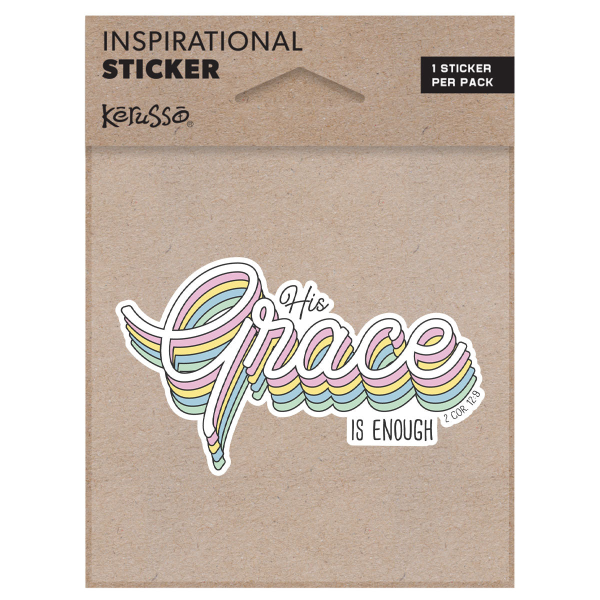 Kerusso His Grace Sticker Kerusso® accessories Decal / Stickers