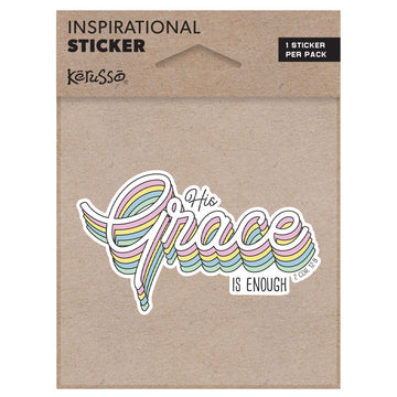 Kerusso His Grace Sticker Kerusso® accessories Decal / Stickers