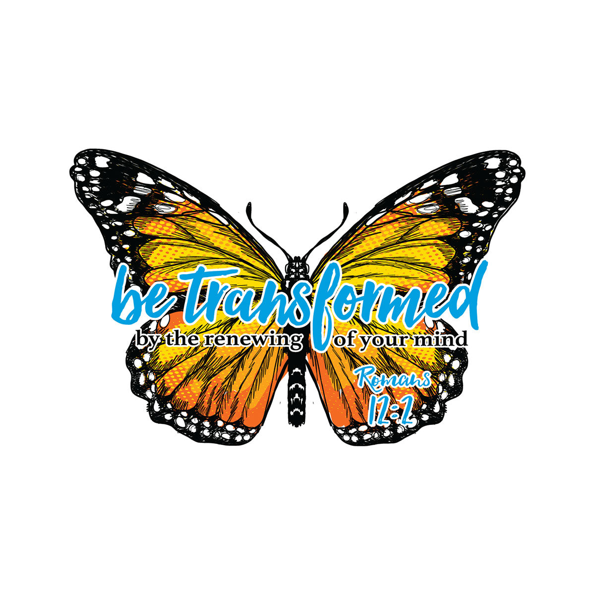 Kerusso Transformed Butterfly Sticker Kerusso® accessories Decal / Stickers