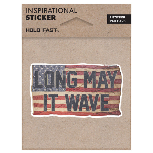 HOLD FAST Long May it Wave Sticker HOLD FAST® accessories Decals Stickers New