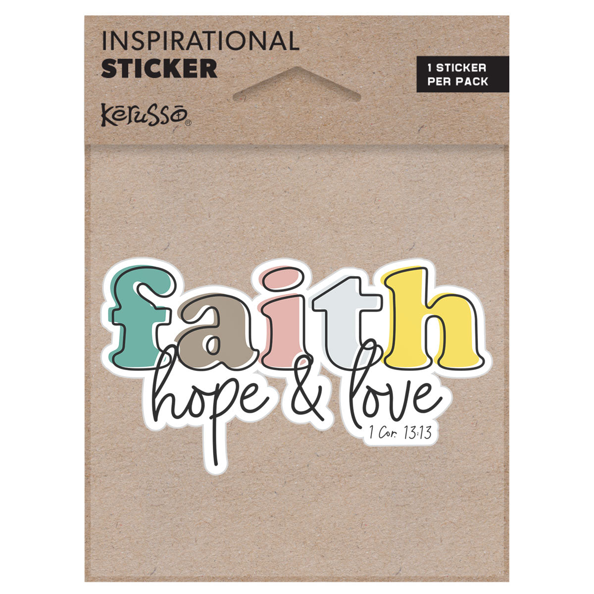 Kerusso Sticker Faith Hope Love Kerusso® accessories Decal / Stickers