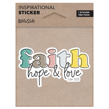 Kerusso Sticker Faith Hope Love Kerusso® accessories Decal / Stickers