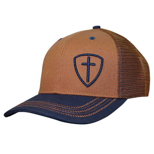 Kerusso Mens Cap Blue Cross Shield Kerusso® apparel cap Hats Hats / Beanies Mens