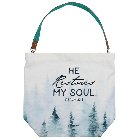 grace & truth Womens Tote Bag He Restores grace & truth® accessories bag tote