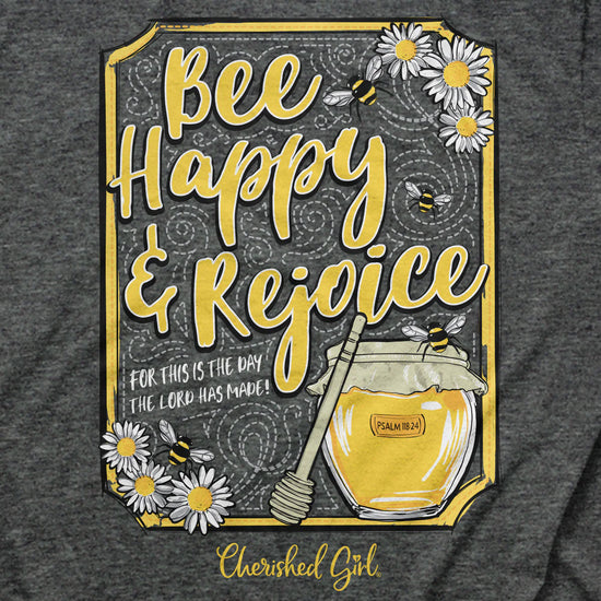 Cherished Girl Womens T-Shirt Bee Happy Cherished Girl® Apparel Short Sleeve T-shirts Women's