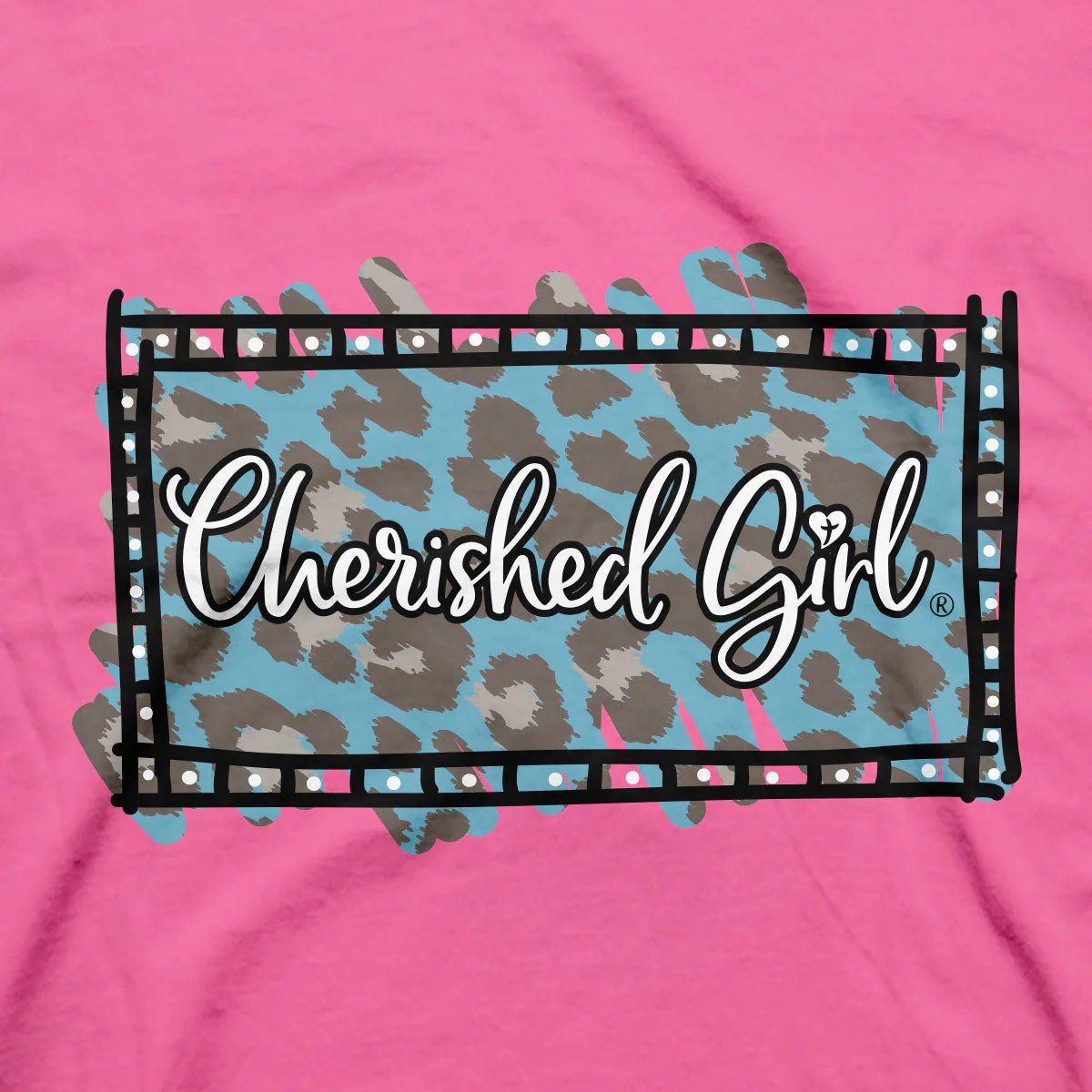 Cherished Girl Womens T-Shirt Leopard Cross Cherished Girl® Apparel Short Sleeve T-shirts Top Seller Women's