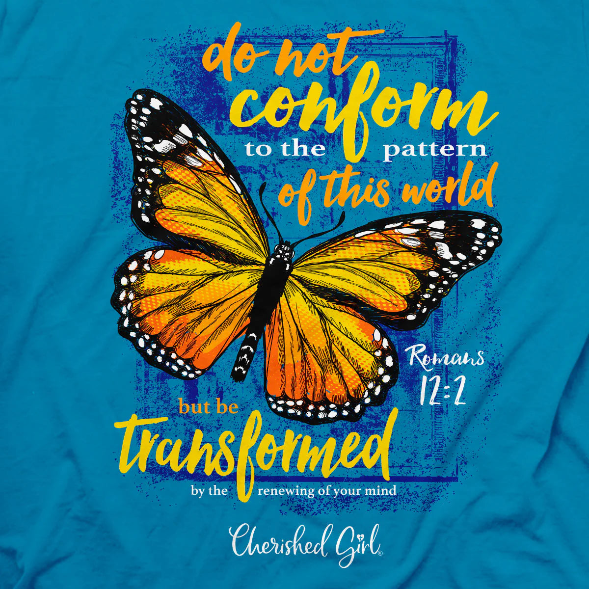 Cherished Girl Womens T-Shirt Transformed Butterfly Cherished Girl® Apparel Short Sleeve T-shirts Women's