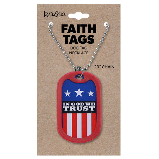 Faith Gear Dogtag Necklace In God We Trust Kerusso® accessories jewelry Mens