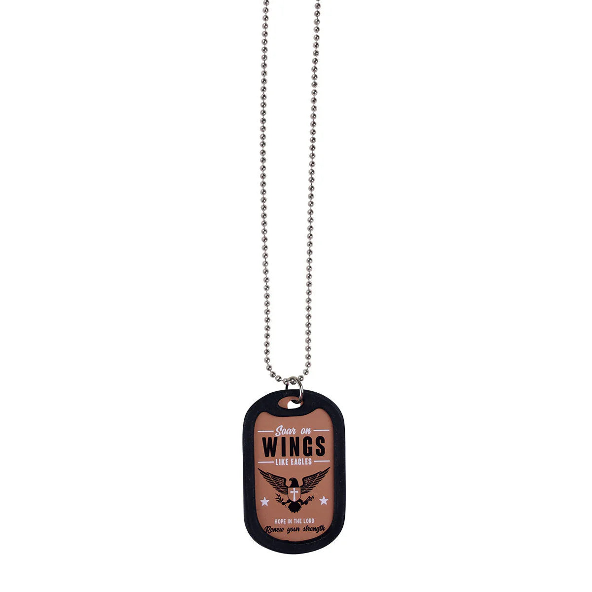 Faith Gear Dogtag Necklace Wings Kerusso® accessories jewelry Mens