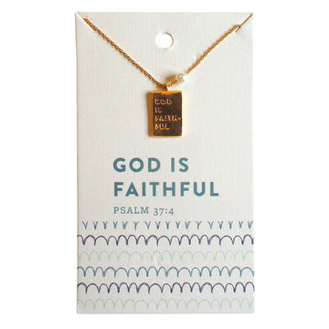 grace & truth God Is Faithful Keepsake Necklace grace & truth® accessories jewelry Women's
