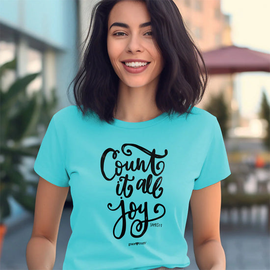grace & truth Womens T-Shirt Count It All Joy grace & truth® Apparel T-shirts Women's