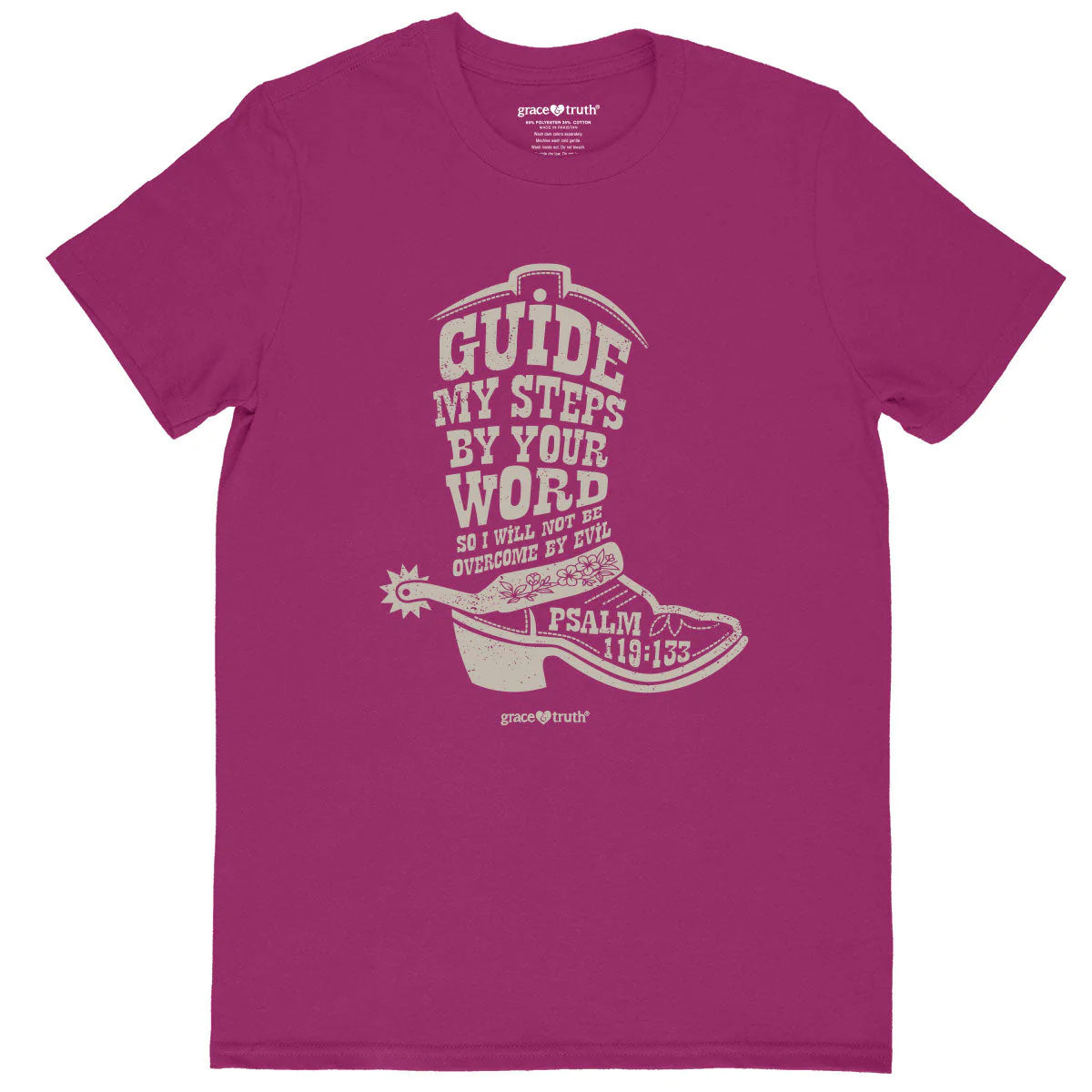 grace & truth Womens T-Shirt Cowboy Boot grace & truth® Apparel Short Sleeve T-shirts Women's