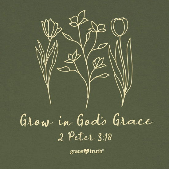 grace & truth Womens T-Shirt Grow In Grace grace & truth® Apparel Short Sleeve T-shirts Women's