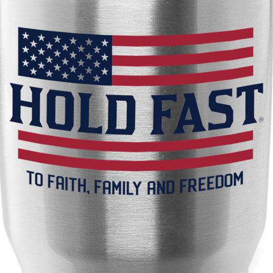 HOLD FAST 30 oz Stainless Steel Tumbler Flag HOLD FAST® accessories Mens New Tumblers/Cups