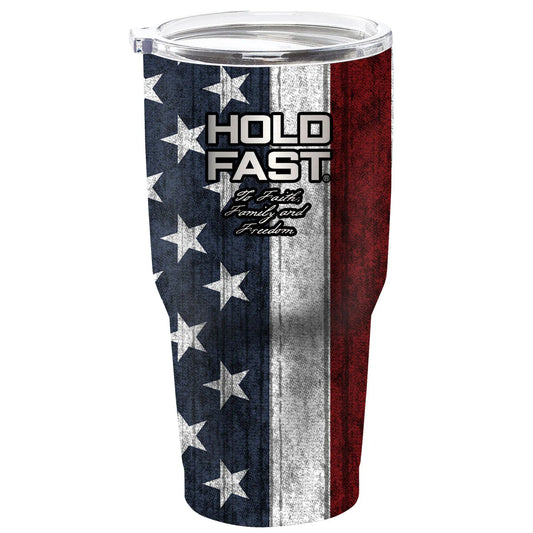 HOLD FAST Flag 30 oz Stainless Steel Tumbler HOLD FAST® accessories Mens New Tumblers/Cups