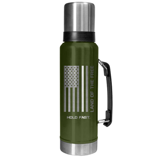 HOLD FAST Green Flag 42 oz Magnum Steel Drink Tank HOLD FAST® accessories Mens New Tumblers/Cups