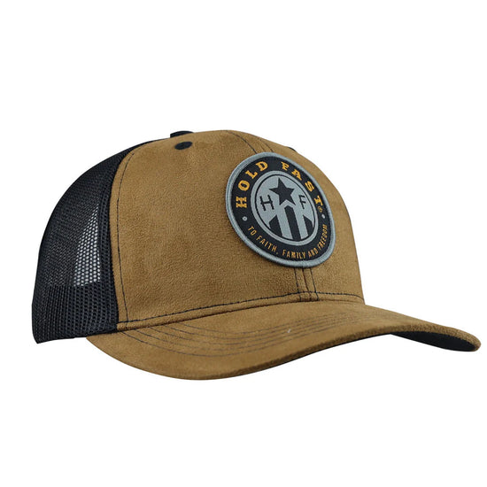 HOLD FAST Mens Cap Suede With Badge HOLD FAST® Apparel Hats / Beanies Mens