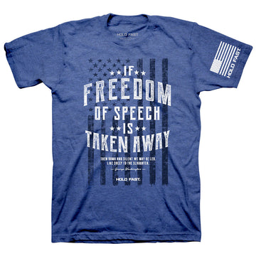 HOLD FAST Mens T-Shirt George Washington Speech HOLD FAST® Apparel Mens Short Sleeve T-shirts