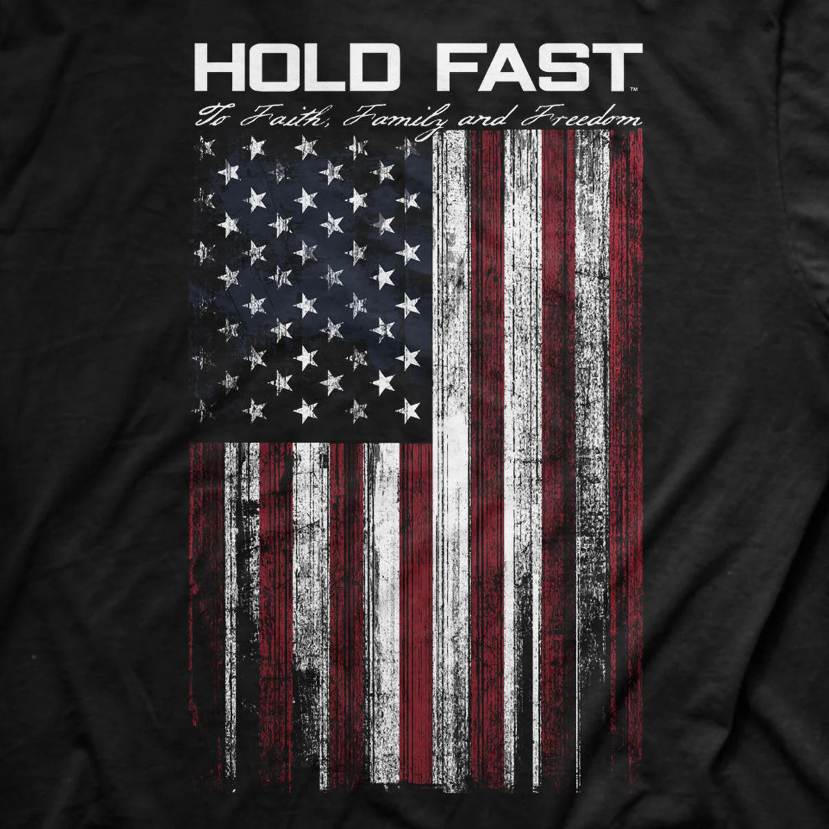 HOLD FAST Mens T-Shirt Hold Fast Flag HOLD FAST® Apparel Mens Short Sleeve T-shirts