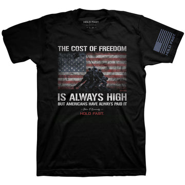 HOLD FAST Mens T-Shirt JFK Flag HOLD FAST® Apparel Mens Short Sleeve T-shirts