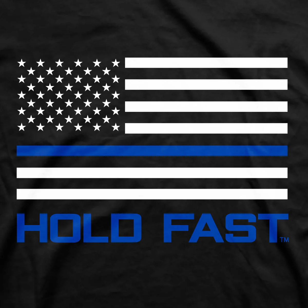 HOLD FAST Mens T-Shirt Police Flag HOLD FAST® Apparel Mens Short Sleeve T-shirts