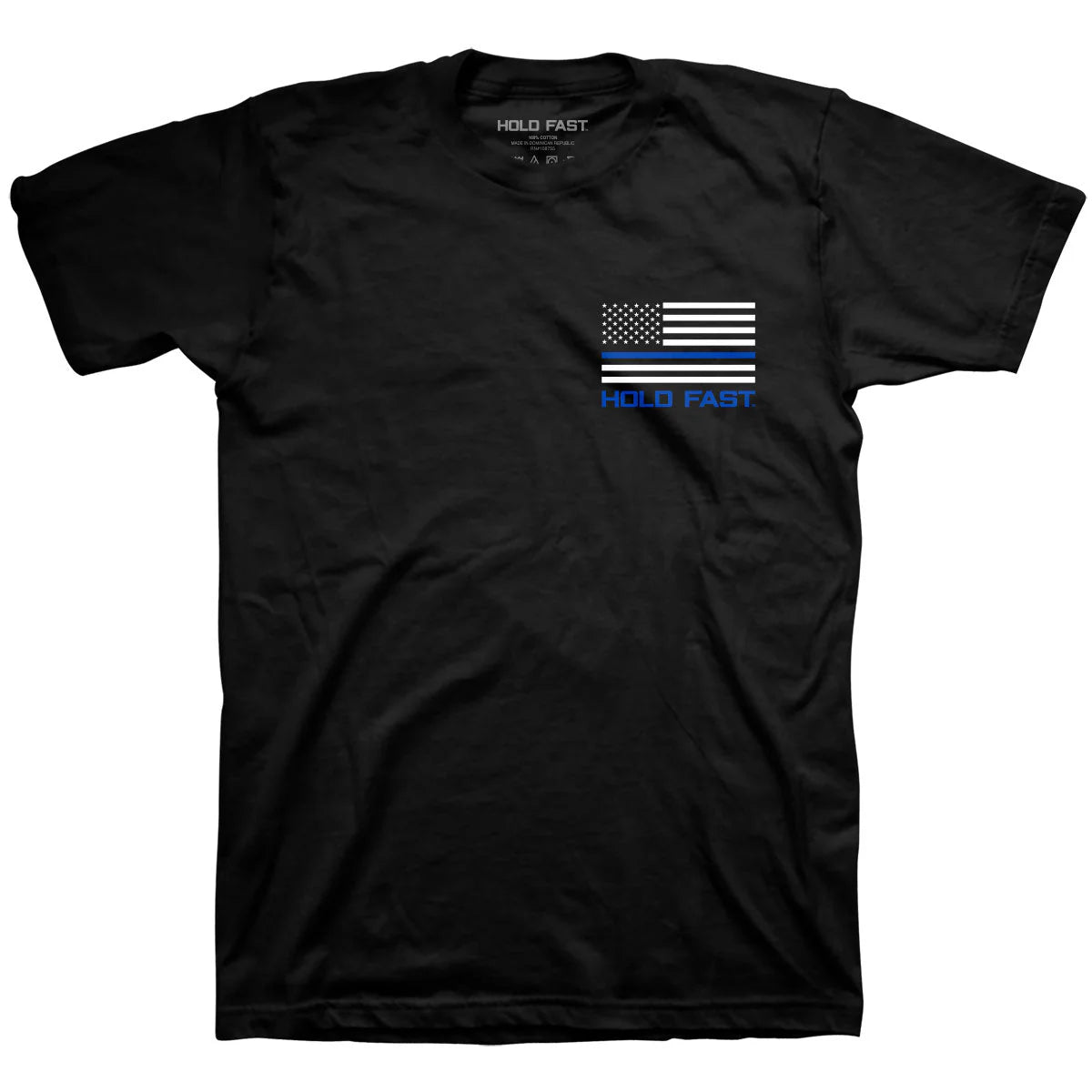 HOLD FAST Mens T-Shirt Police Flag HOLD FAST® Apparel Mens Short Sleeve T-shirts