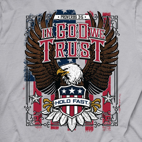 HOLD FAST Mens T-Shirt Trust Eagle HOLD FAST® Apparel Mens Short Sleeve T-shirts