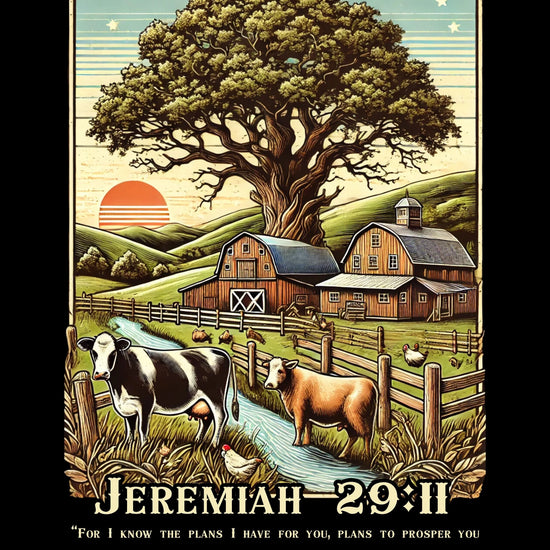 Crossover Tees Jeremiah 29:11 T-Shirt Crossover Tees© Apparel Mens New Short Sleeve T-shirts Women's
