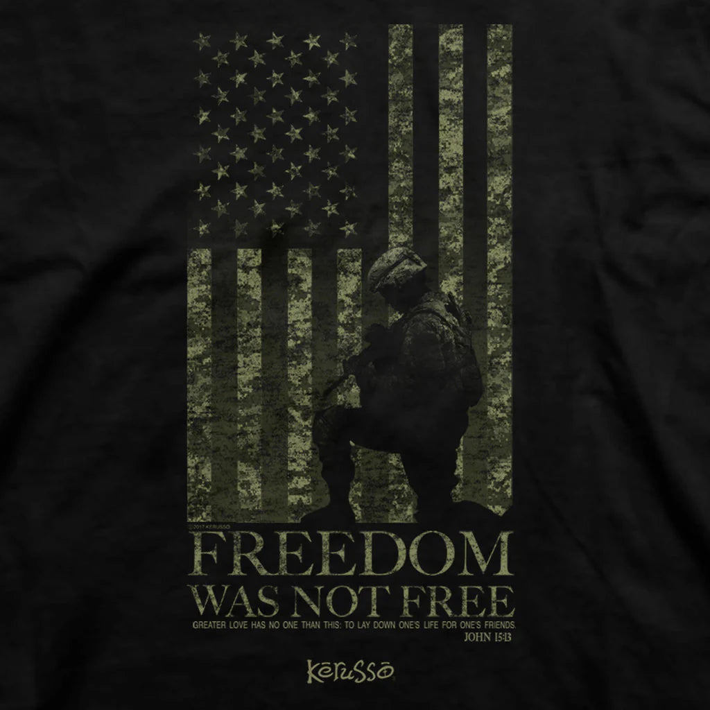Kerusso Christian T-Shirt Freedom Was Not Free Kerusso® Apparel Mens Short Sleeve T-shirts