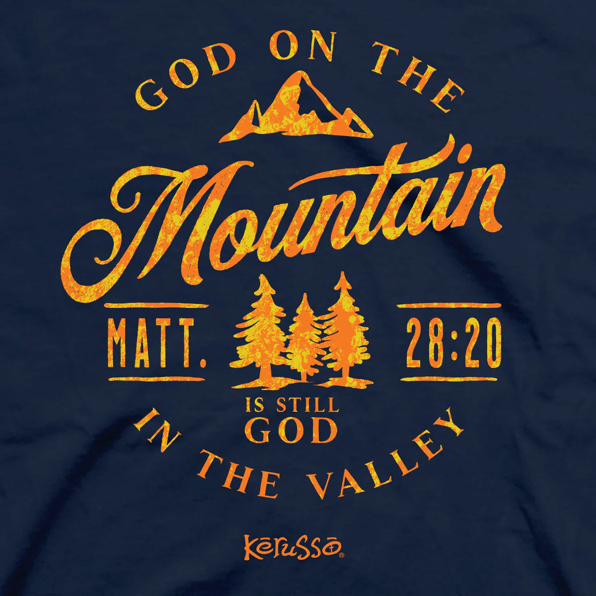 Kerusso Christian T-Shirt God On The Mountain Kerusso® Apparel Mens New Short Sleeve T-shirts Women's