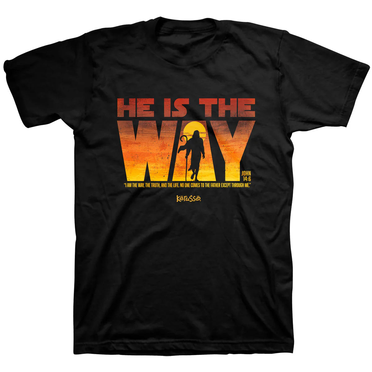 Kerusso Christian T-Shirt He Is The Way Kerusso® Apparel Mens New Short Sleeve T-shirts Women's