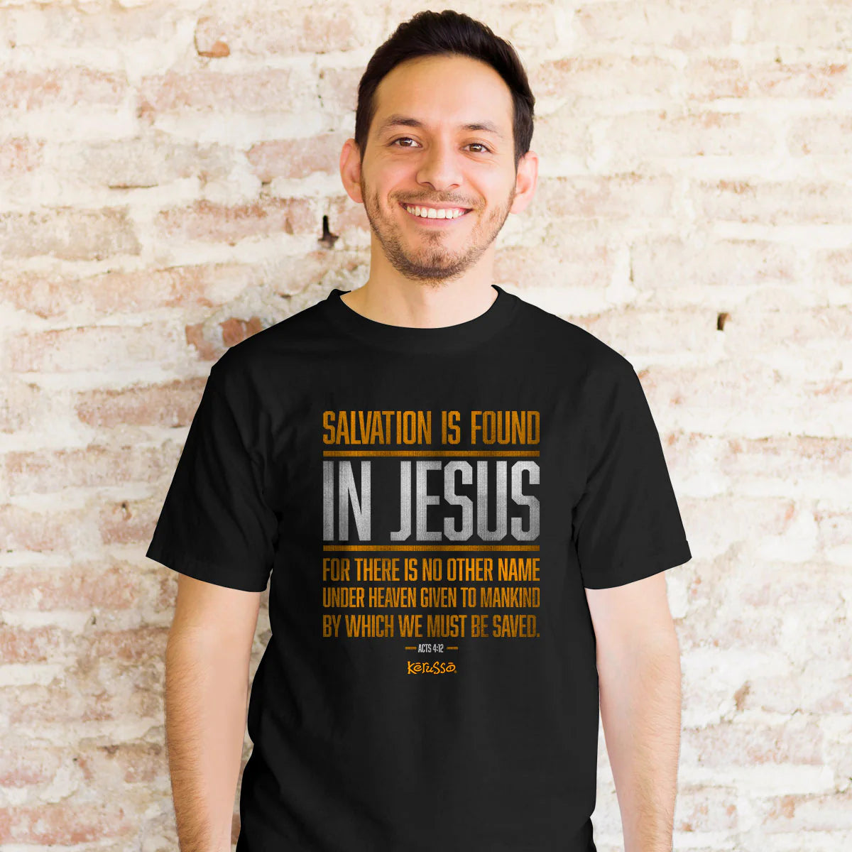 Kerusso Christian T-Shirt Salvation In Jesus Kerusso® Apparel Mens New Short Sleeve T-shirts Women's