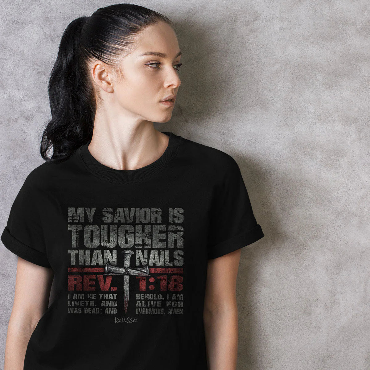Kerusso Christian T-Shirt Tougher Kerusso® Apparel Mens Short Sleeve T-shirts Women's