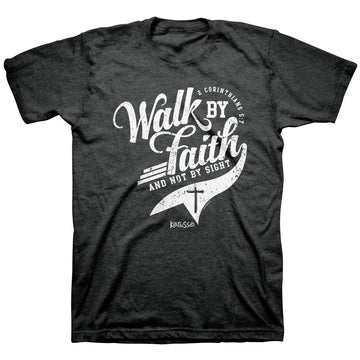 Kerusso Christian T-Shirt Walk By Faith Kerusso® Apparel Mens Short Sleeve Women's