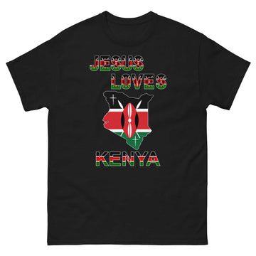 Jesus Loves Kenya Tee (Limited Edition) 4XLarge 4XLarge Crossover Tees© Apparel Mens Short Sleeve T-shirts Women's