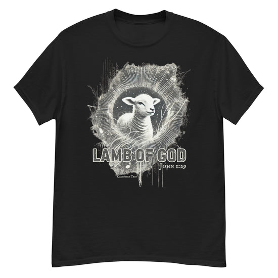 Crossover Tees Lamb of God T-Shirt 4XL 4XL Crossover Tees© apparel Mens New Short Sleeve T-shirt Unisex Women's